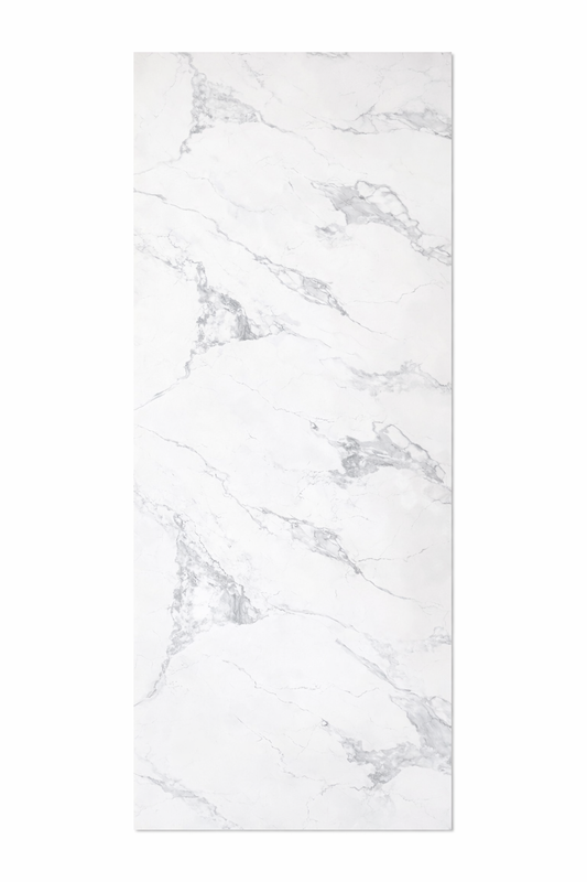 Placa Decorativa PVC Imitatie Marmura, 2800 x 1200 x 3 mm, White Grey (Suprafata Lucioasa)