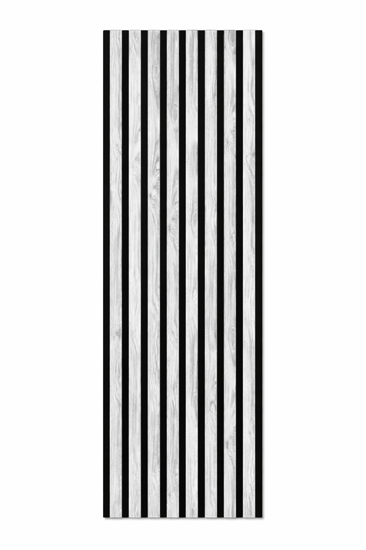 Panou Riflaj Decorativ, MDF, 2800 x 50 x 24 mm, Alb cu Imprimeu