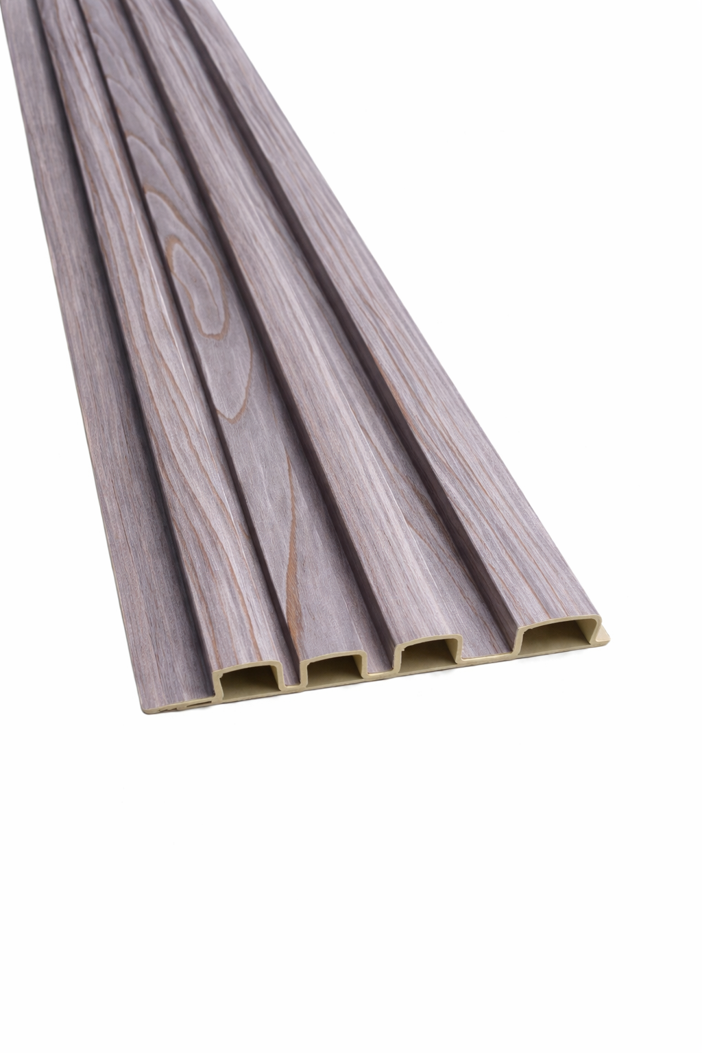 Panou Riflaj Decorativ, WPC, 2800 x 170 mm, Gri