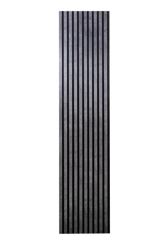 Panou Riflaj Decorativ Acustic, MDF, 2800 x 500 mm, Antracitte - PanelDecorArt