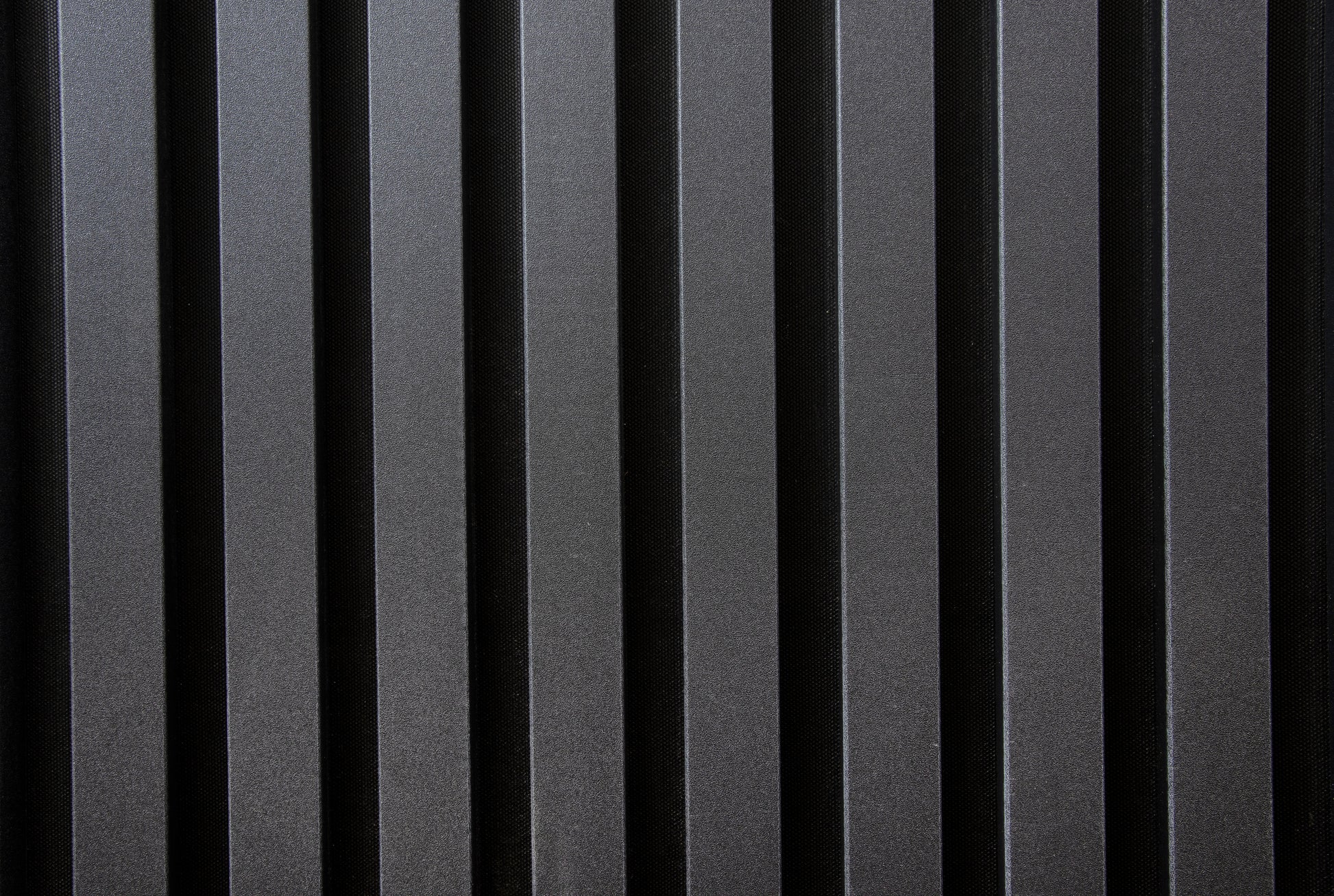 Panou Riflaj Decorativ Acustic, MDF, 2800 x 500 mm, Gri Inchis - PanelDecorArt